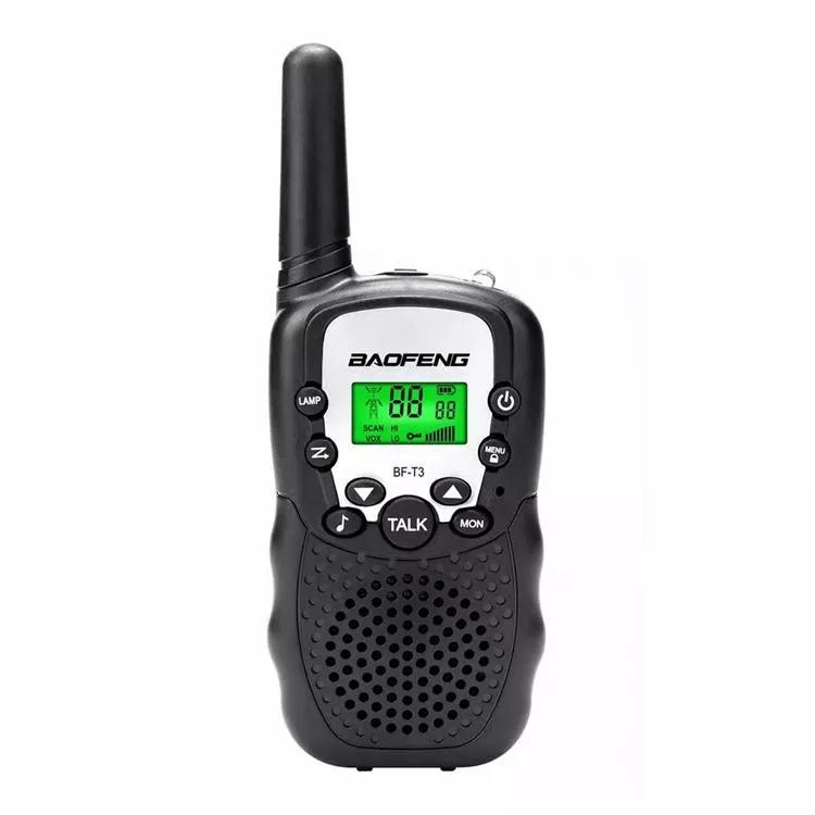 

4Pcs Baofeng BF-T3 Radio Walkie Talkie UHF462-467MHz 8 Channel Two-Way Radio Transceiver Built-in Flashlight Black