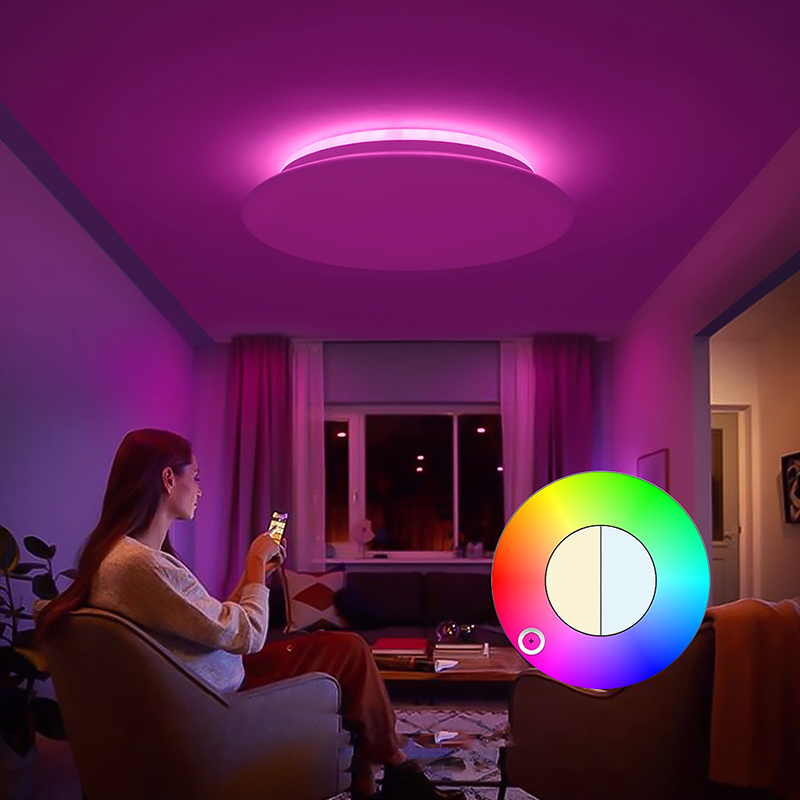 Find [EU Direct] MARPOU Smart Music Led Ceiling Lamp With Alexa/Google RGB Decorative luminaires Ceiling Lights Support Voice/App/Remote Control For Dinning Room Living Room for Sale on Gipsybee.com with cryptocurrencies