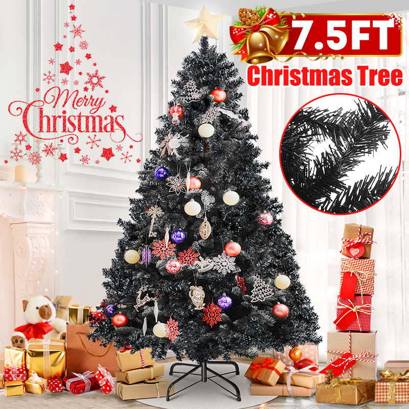 Find 7.5Ft PVC Artificial Christmas Tree Stand Indoor Outdoor Holiday Xmas Decoration Gift for Sale on Gipsybee.com with cryptocurrencies