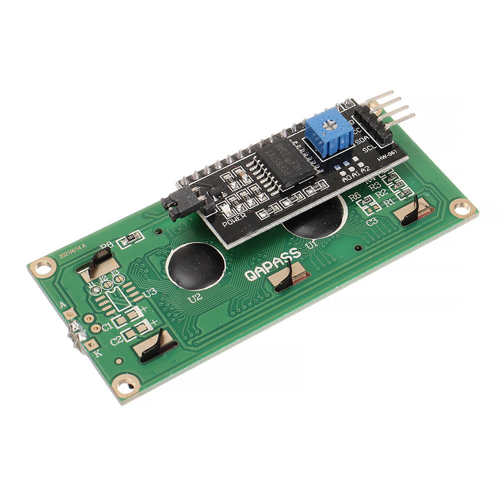 Find HW 060B 1602 LCD 5V Yellow green Screen IIC I2C Interface Module 1602 LCD Display Adapter Board for Sale on Gipsybee.com with cryptocurrencies