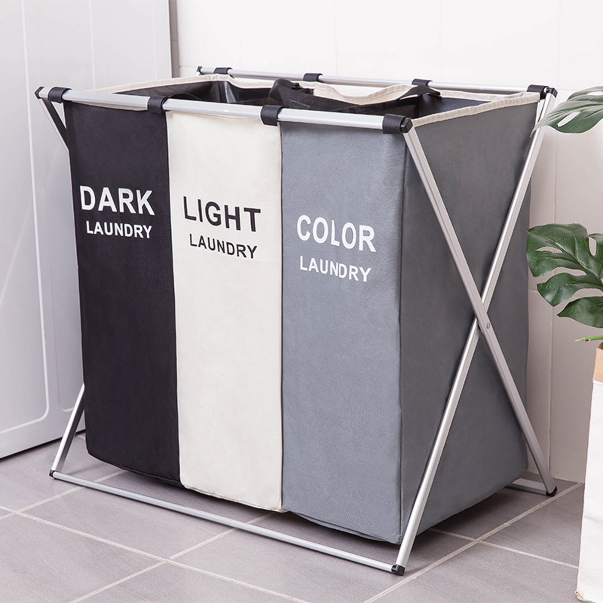 2/3 Cells Dirty Clothes Laundry Storage Baskets Organizer Basket Home Storage Basket—9