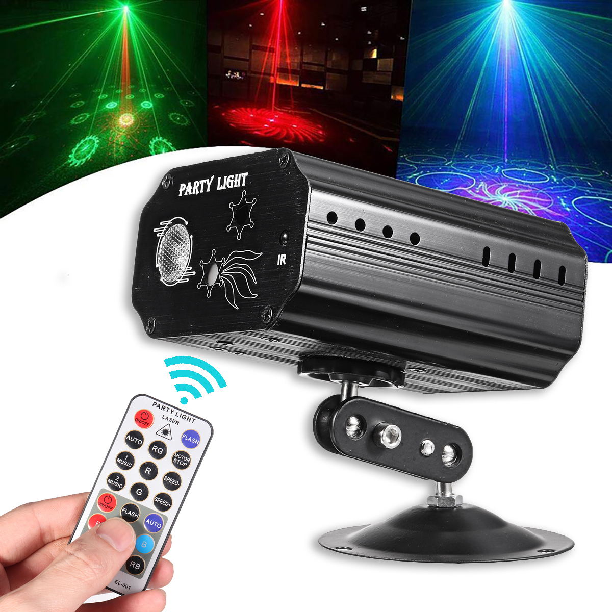 Find 9W 48 Patterns RGB Projector LED Stage Light DJ Disco KTV Home Party Lamp Decor AC100 240V for Sale on Gipsybee.com with cryptocurrencies