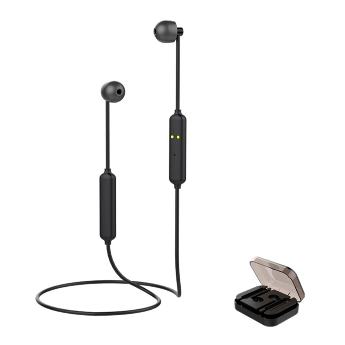 Find bluetooth 5 0 Mini Sport Magnetic Wireless Headset Hifi Stereo Sound Wired Control Neckband Earphone With Portable Charging Box for Sale on Gipsybee.com with cryptocurrencies
