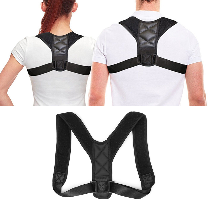 24SHOPZ Adjustable Back Posture Corrector Protection Back Shoulder Posture Pain Relief Back Support