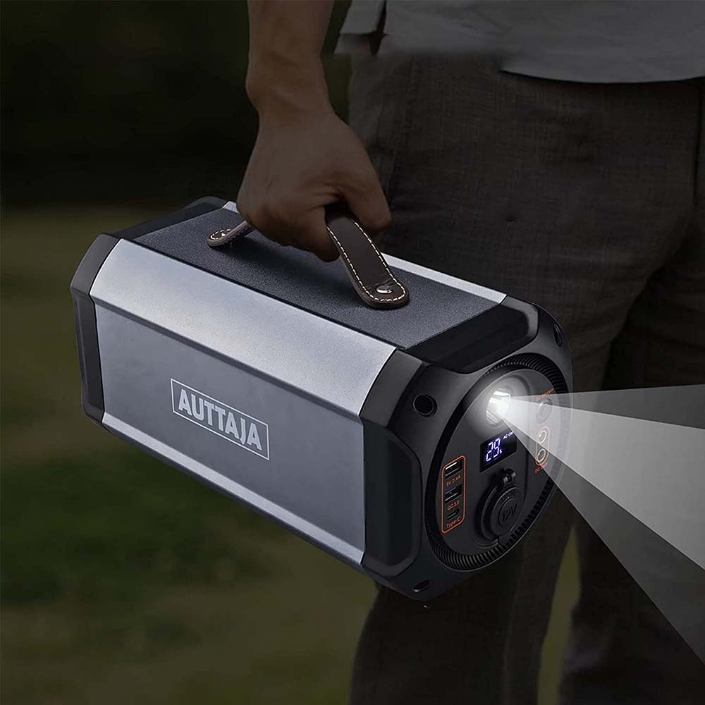 Find US Direct AUTTAJA 500WH 135000mAh Power Station Portable Power Generator Supply With LED Flashlight Power Emergency Energy Supply For Outing Travel Camping for Sale on Gipsybee.com with cryptocurrencies