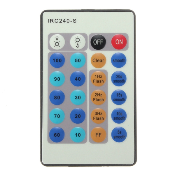 Find Wireless 24 Key IR Remote Controller For LED Single Color 3528/5050 Strip Light for Sale on Gipsybee.com with cryptocurrencies