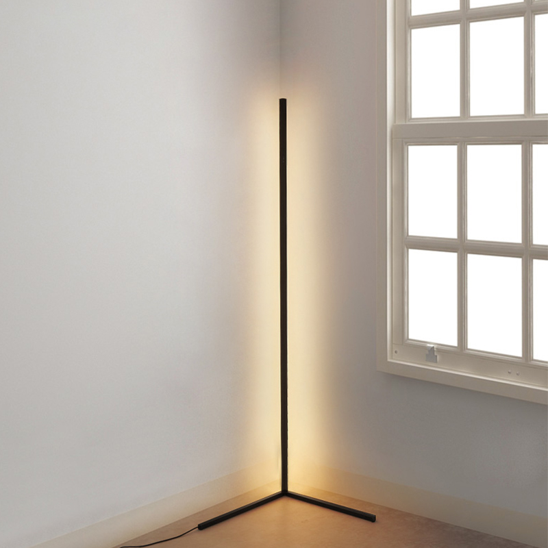 Find 1 1/1 4/1 6M LED Dimmable Corner Floor Lamp with Remote Multicolor Black Housing for Sale on Gipsybee.com with cryptocurrencies