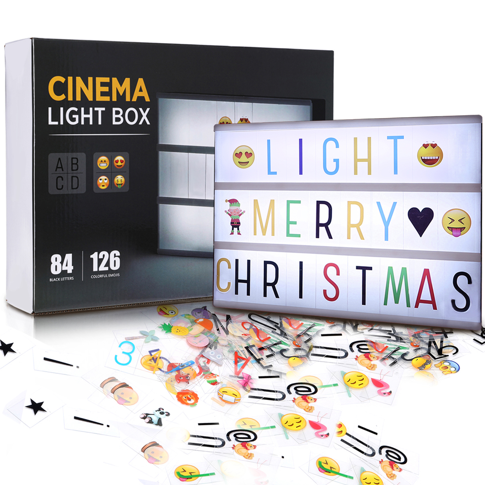 Find JETEVEN A4 LED Combination Light Box Night Light DIY Letter Symbol Card Decoration USB/Battery Powered Message Board for Sale on Gipsybee.com with cryptocurrencies