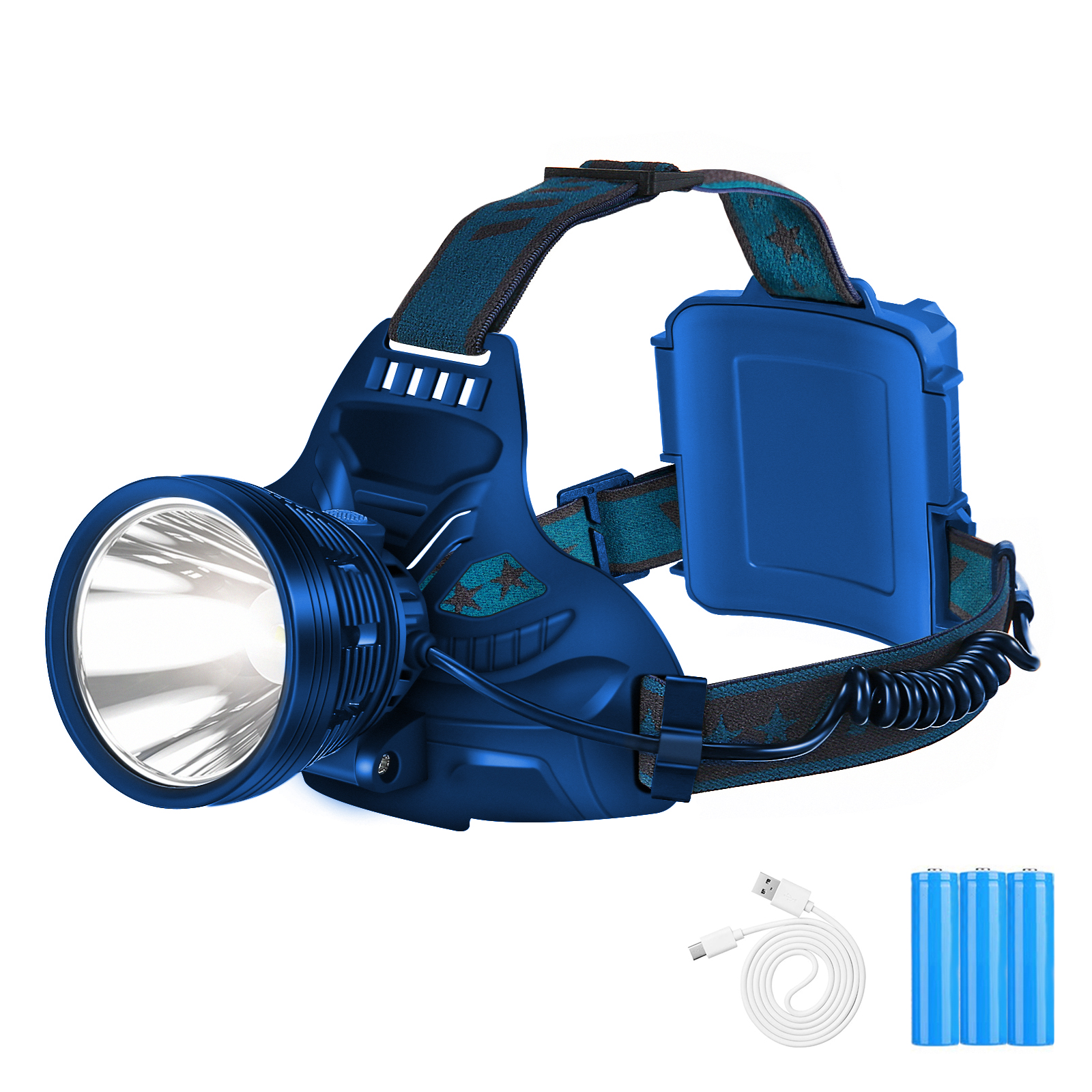 Find P70 Lamp Holder Big Beam Headlamp Work Lamp Rechargeable with USB Charging Cable for Sale on Gipsybee.com with cryptocurrencies