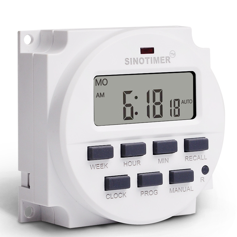 Find SINOTIMER TM618N-4 12V DC/AC 1.6 inch LCD Digital Timer Electric Controller 7 Days Programmable Time Switch Built-in UL listed Relay for Sale on Gipsybee.com with cryptocurrencies
