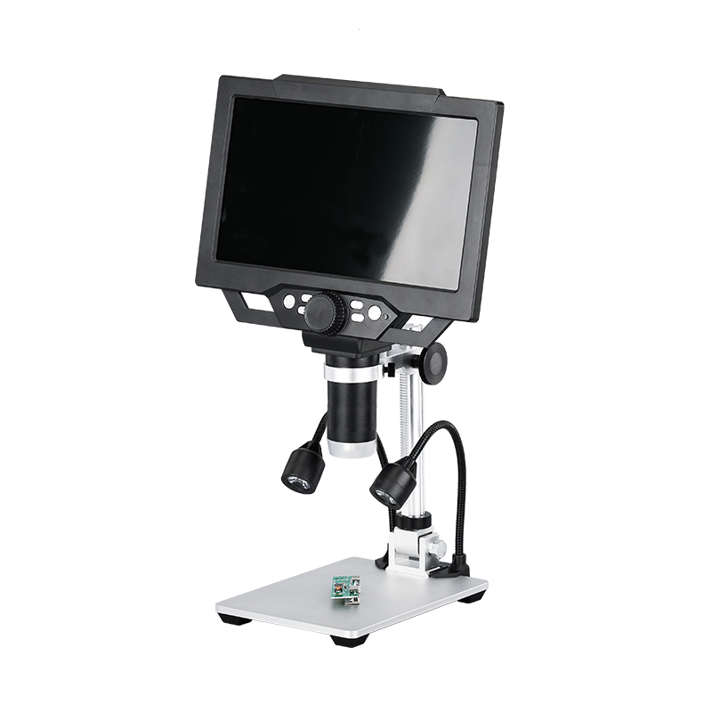 G1600 Microscopio con Monitor 9 Pollici da 12 Megapixel 1-1600X Continuo con Luce a LED 9