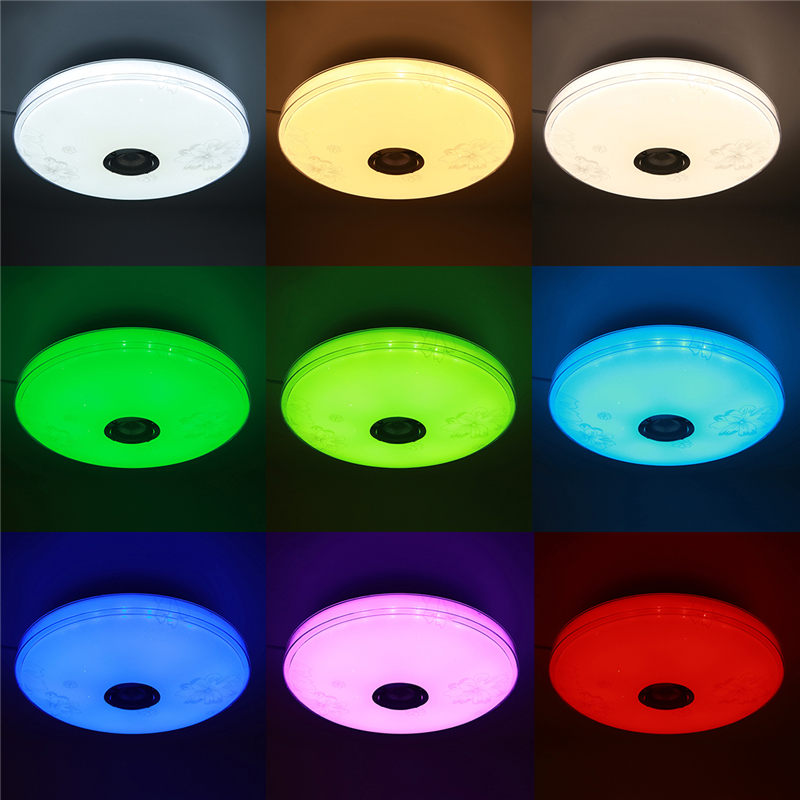 Find 16 100W LED RGB Music Ceiling Lamp bluetooth APP Remote Control Bedroom Workshop 85V 265V for Sale on Gipsybee.com with cryptocurrencies
