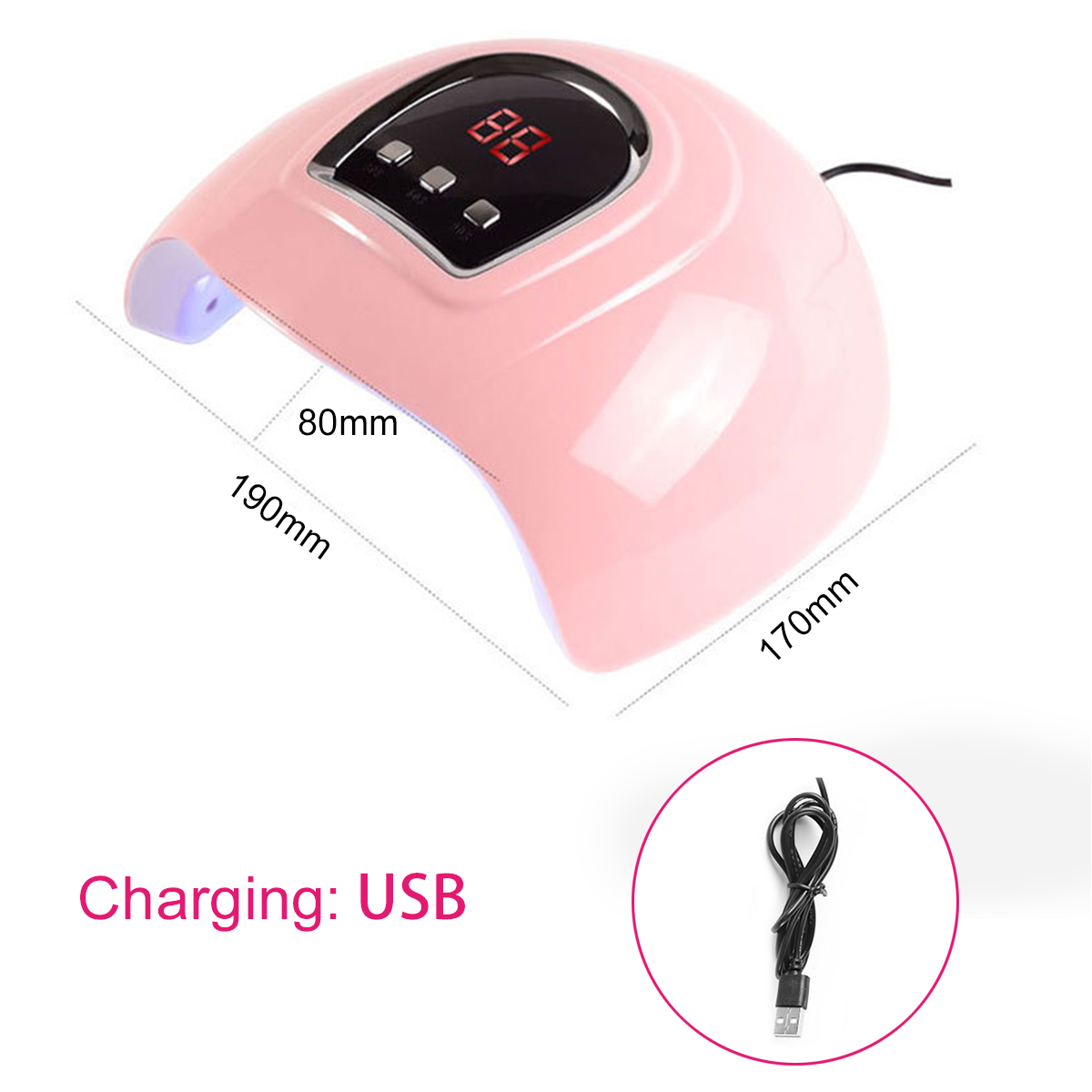 Find 54W UV Nail Lamp 18 UV LED Lights Gel Nail Polish Dryer Curing Manicure for Sale on Gipsybee.com with cryptocurrencies