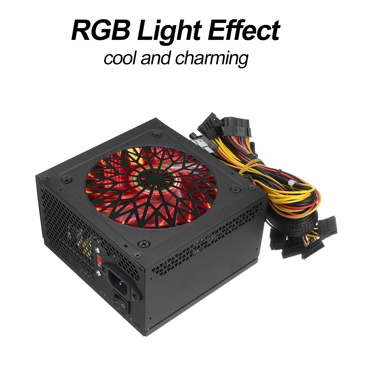 Find 1000W PSU PC Power Supply Unit Passive RGB 12cm Quiet Fan ATX PCI E SATA PFC for Sale on Gipsybee.com with cryptocurrencies