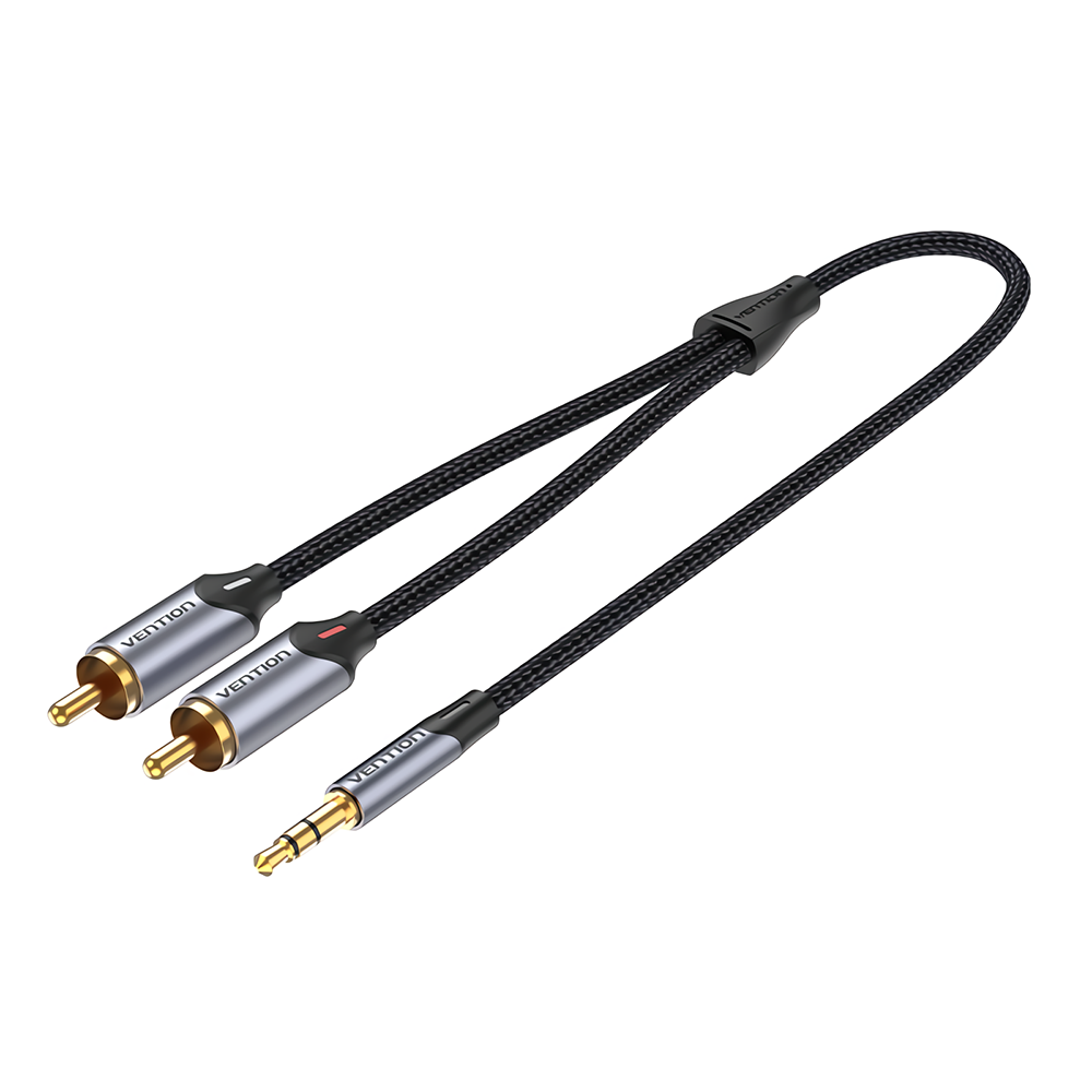 Find VENTION BCNBD 3 5mmMal to 2 mal RCA Audio Cable 0 5m 29AWG 1 to 2 Connection Cable Adapter Cable for Sale on Gipsybee.com with cryptocurrencies