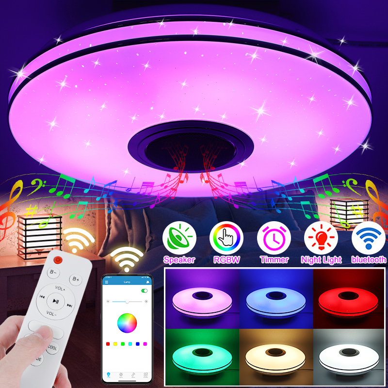 Find 30CM Diameter Double Silver Line Star Point SmartÂ CeilingÂ Lights 24W Colorful APP Remote Control bluetooth Music Ceiling Lamp Acrylic+Iron Material for Sale on Gipsybee.com with cryptocurrencies