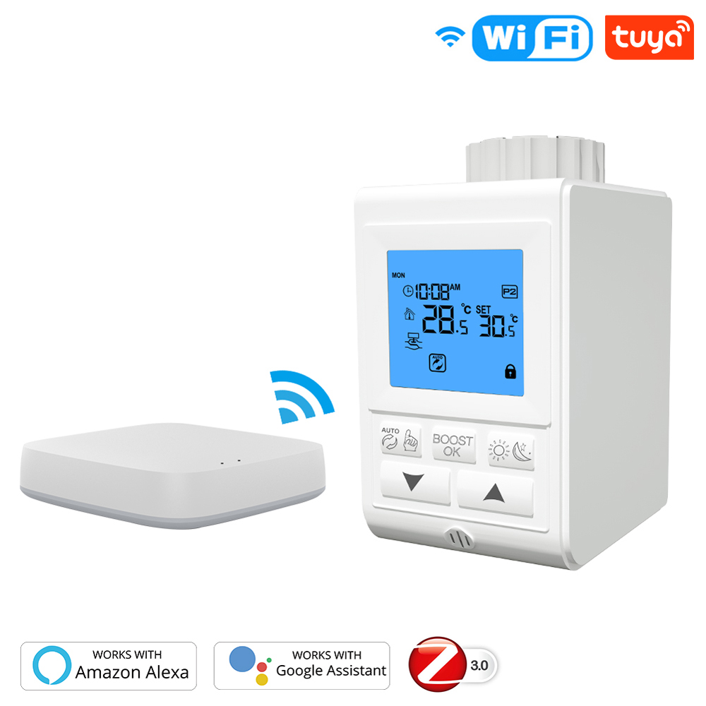 Find MoesHouse Tuya ZigBee3 0 Smart Programmable Thermostat Heater Temperature Controller Heating Accurate Battery Powered TRV Thermostatic Radiator Valve Controller Voice Control with Alexa for Sale on Gipsybee.com with cryptocurrencies