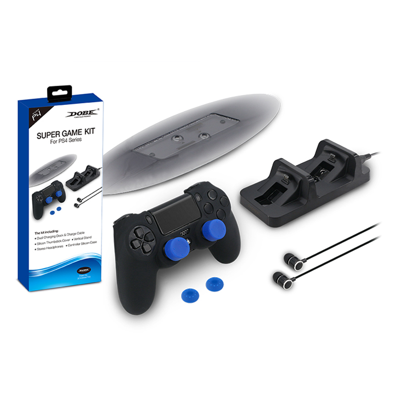 Find Handle Silicone Rocker Cover Vertical Stand Game Console Kit with Headphones for PS4 Slim Pro Series for Sale on Gipsybee.com with cryptocurrencies