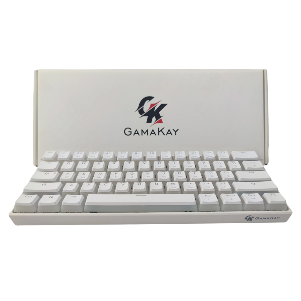 Gamakay MK61 Wired Mechanical Keyboard Gateron Optical Switch Pudding Keycaps RGB 61 Keys Hot Swappable Gaming Keyboard New Version 9