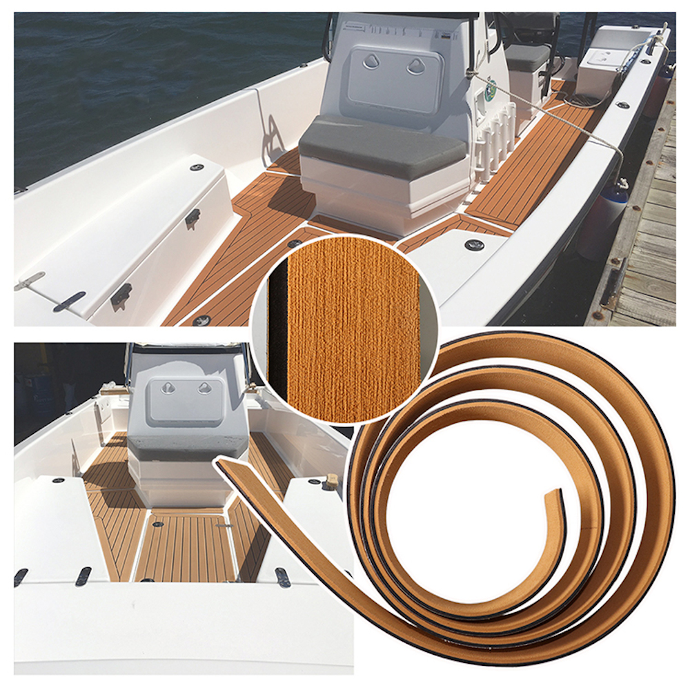 Find 2400x58x5mm Soft Plastic Wood Non-slip Anti-collision Self-adhesive Eva Boat Side Mat for Luxury Yachts Rvs Boats and Car Accessories for Sale on Gipsybee.com with cryptocurrencies