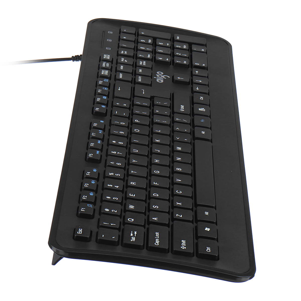 Find AIGO WQ640 Wired Keyboard Mouse Set 104 Keys Office Optical Keyboard 2400DPI Ergonomic Mouse Kit for Keyboard Laptop PC for Sale on Gipsybee.com with cryptocurrencies