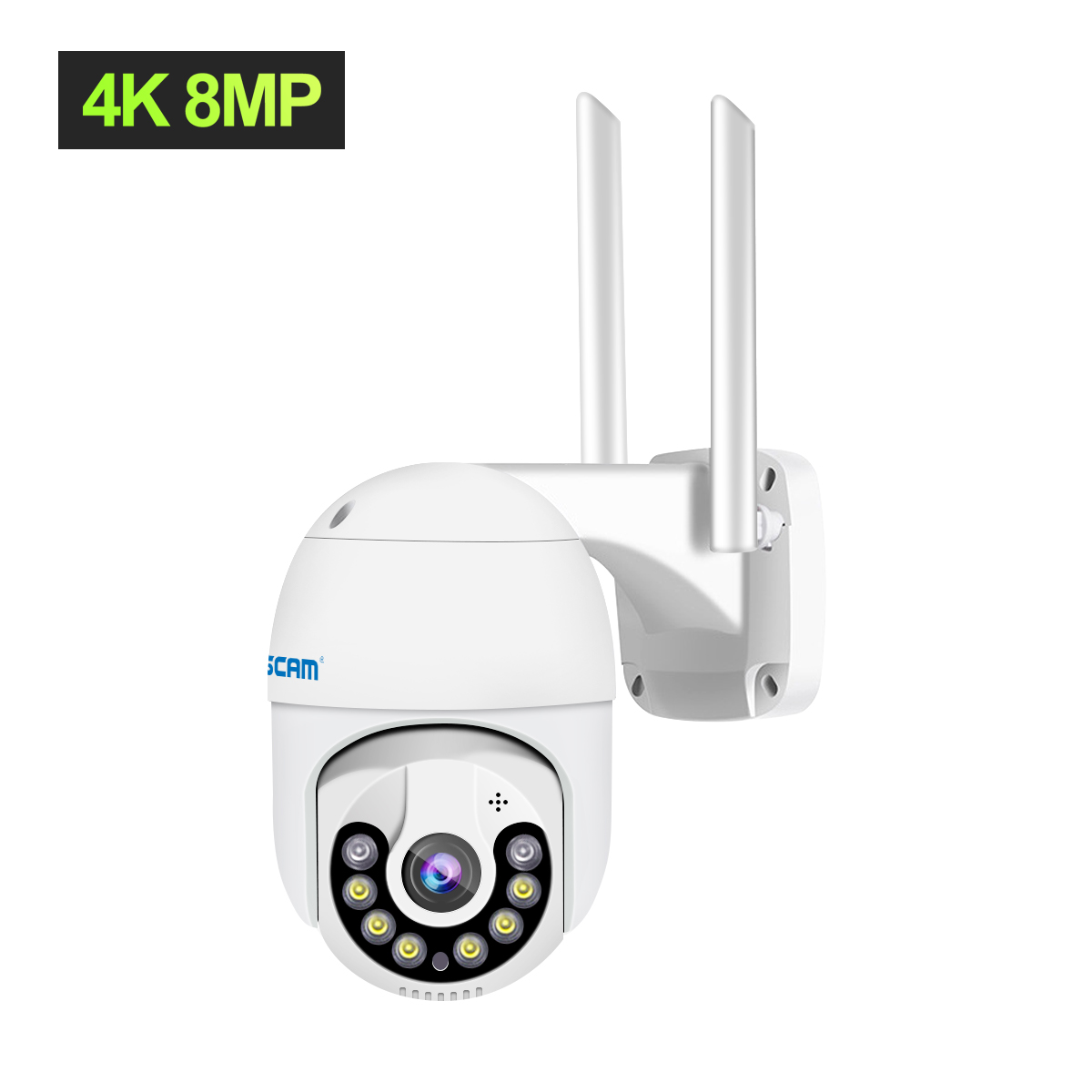 Find ESCAM QF800 8MP Pan/Tilt AI Humanoid Detection Auto Tracking Cloud Storage Waterproof WiFi IP Camera Two Way Audio Night Vision ICSEE APP for Sale on Gipsybee.com with cryptocurrencies
