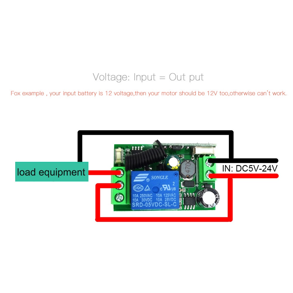 Find KTNNKG 4PCS DC 5V12V24V Single channel Receiver Remote Control Switch Access Control Module with Voltage Output for Sale on Gipsybee.com with cryptocurrencies
