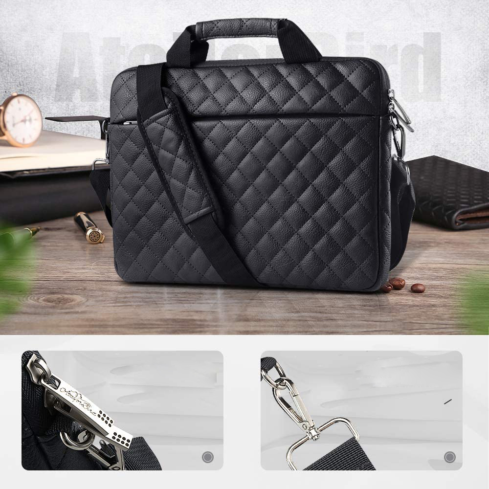 Find AtailorBird Laptop Sleeve Bag Waterproof PU Leather Shoulder Briefcase Bag Laptop Protective Case for 13 3/14/15 6 Inch Laptop Macbook for Sale on Gipsybee.com with cryptocurrencies
