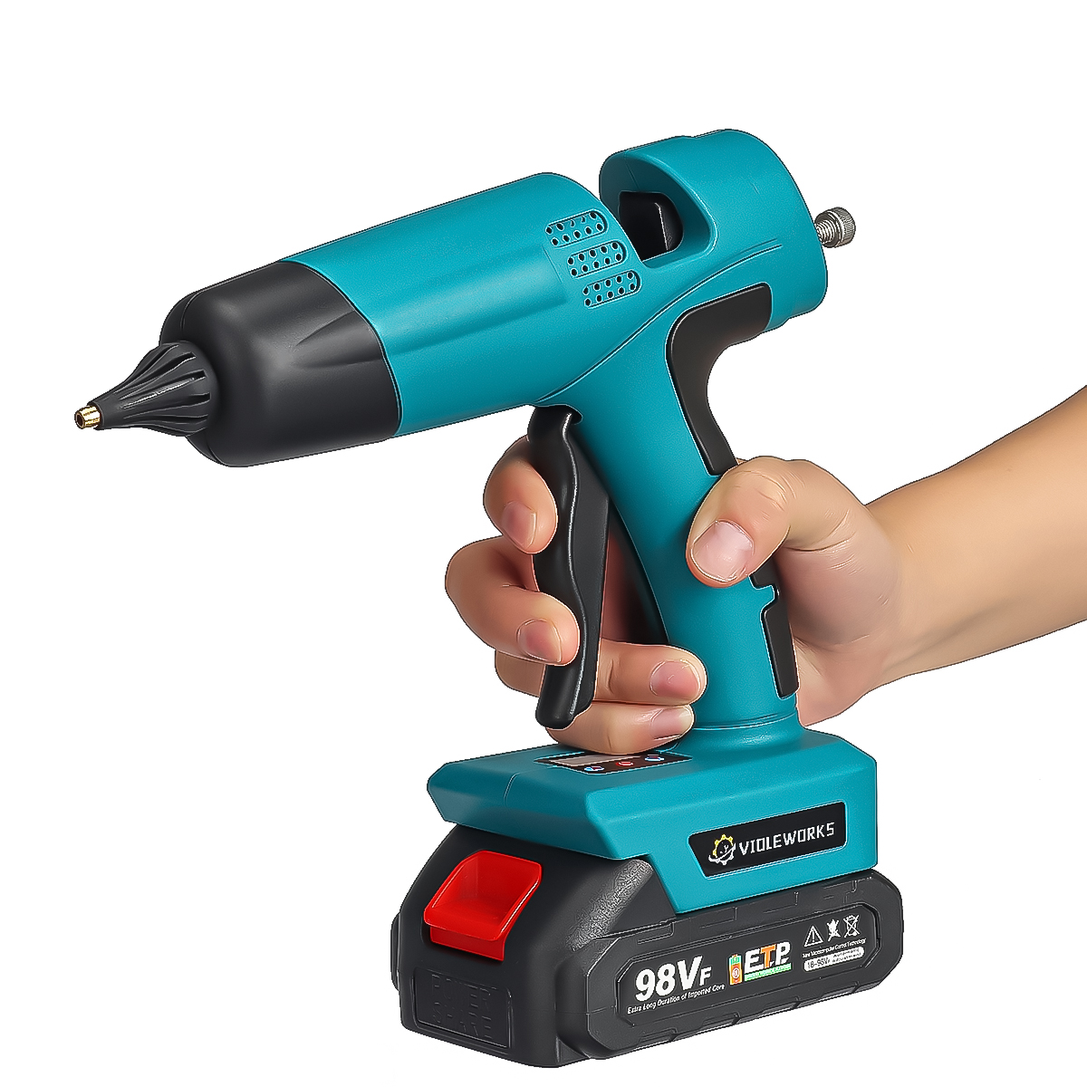 Find VIOLEWORKS Hot Melt Glue Gun Cordless Rechargeable Hot Glue Applicator Home Improvement Craft DIY for Makita Battery for Sale on Gipsybee.com with cryptocurrencies