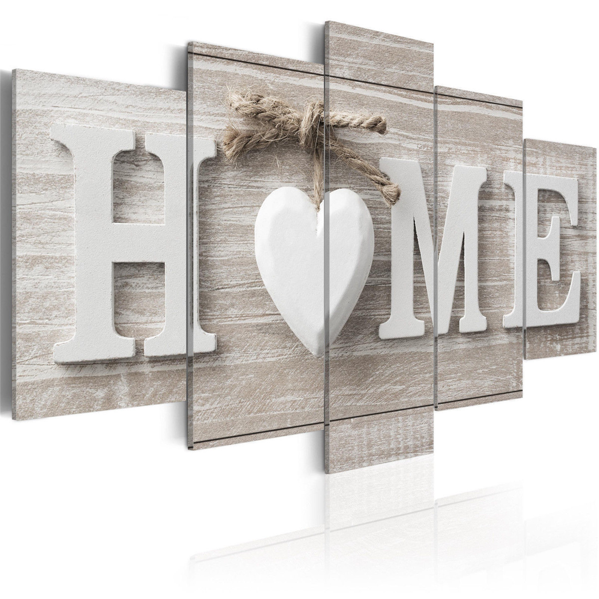 Find 5 Panels Love HOME Wall Art Print Pictures Canvas Wall Prints Unframed Paper for Sale on Gipsybee.com with cryptocurrencies