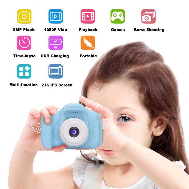 Find 8M 1080P 4X Zoom Mini Digital Camera 2 inch Screen support 32GB TF Card for Kids Baby Cute Camcorder Video Chil for Sale on Gipsybee.com with cryptocurrencies