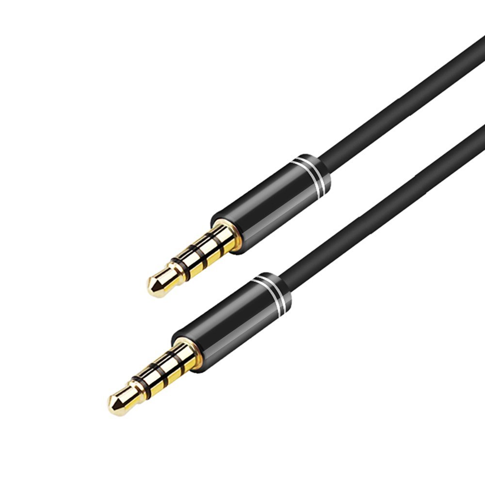 Find ARCHEER 3 5mm Male to Male Audio Cable 4 Pole Stereo Aux Cable Auxiliary Cable for Sale on Gipsybee.com with cryptocurrencies