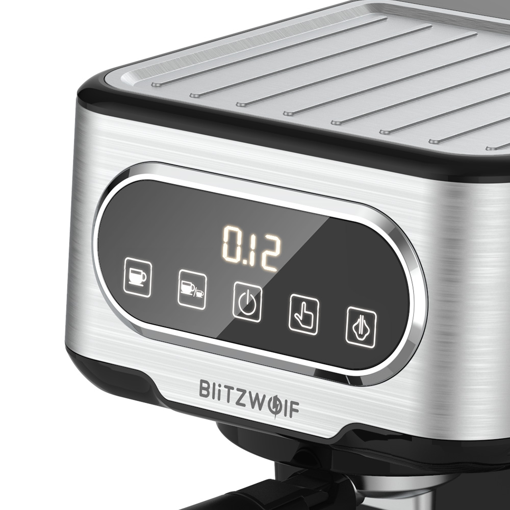BlitzWolf BW-CMM2 Espresso Machine 20 Bar High Pressure Extraction Milk Frothing Accurate Control Dual System Safe Protection 1100W 5