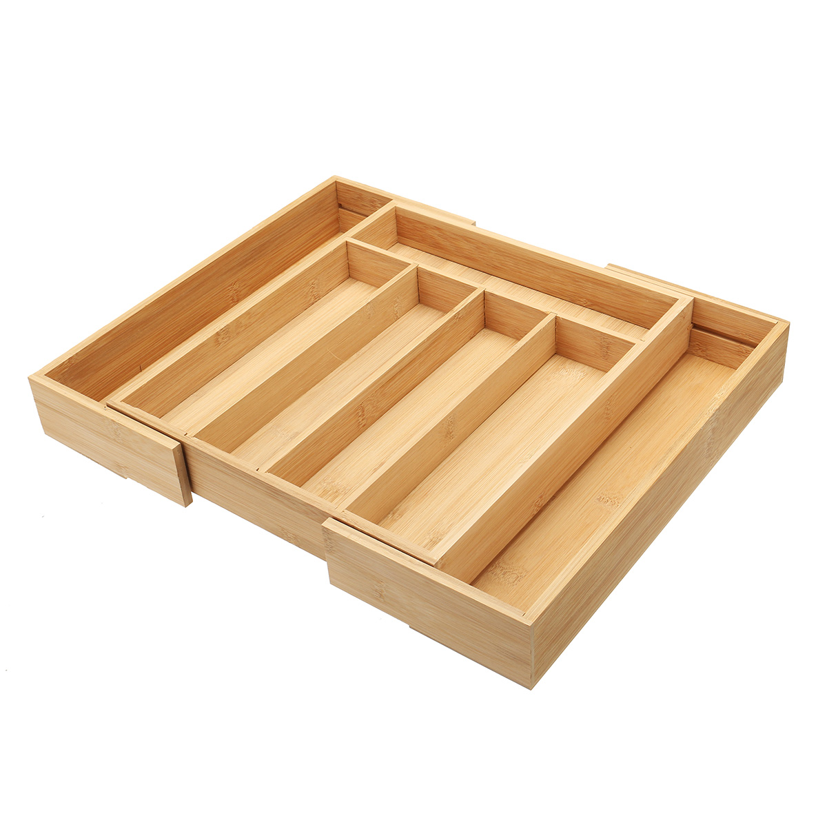 Find 7 Cells Wooden Cutlery Drawer Draw Organiser Bamboo Expandable Tray for Sale on Gipsybee.com with cryptocurrencies