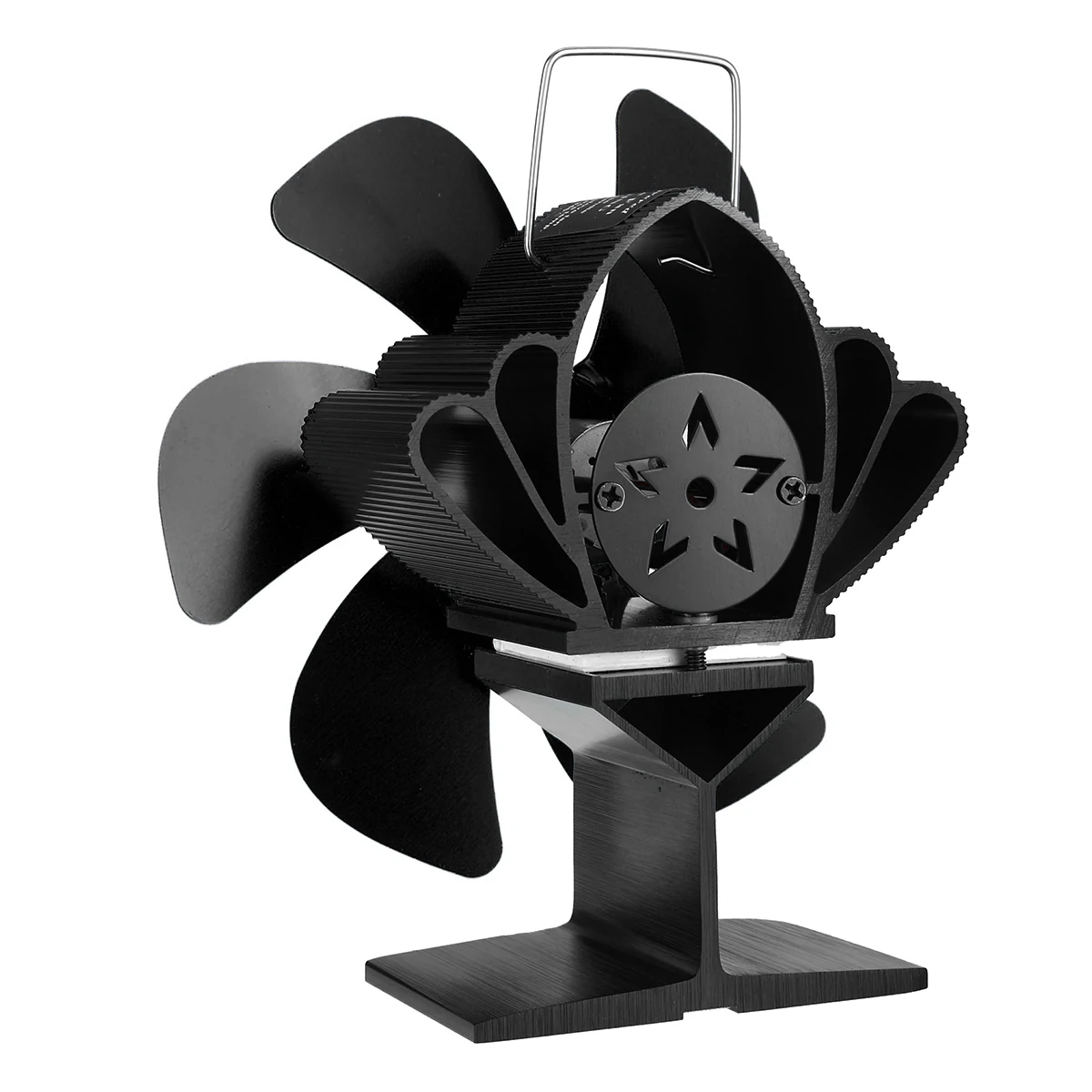 Find AUGIENB 6 Blades Wood Stove Fan Heat Self Powered Burner Fireplace Fan Eco Heater Silent for Sale on Gipsybee.com