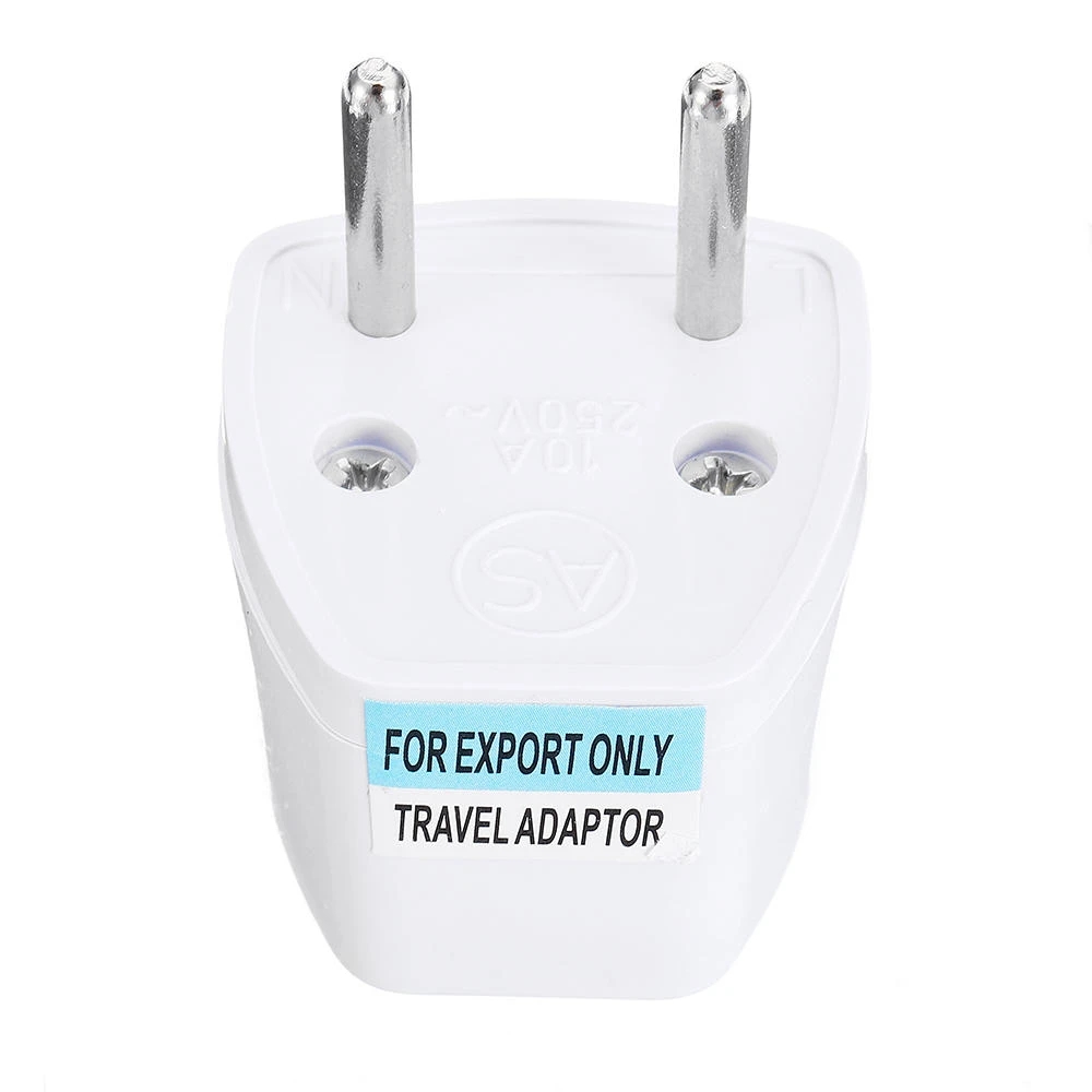 Find EU Universal Adapter AC 2 Pin Power Plug Travel Abroad Adapter for Sale on Gipsybee.com with cryptocurrencies
