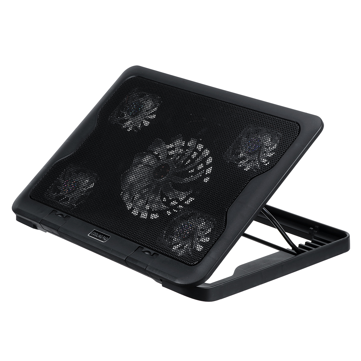 Find Notebook Computer Radiator Cooling Pad Laptop Stand 5 Fans 2 USB Adjustable Heightening Lifting Bracket for 12 17 inch Laptop for Sale on Gipsybee.com with cryptocurrencies