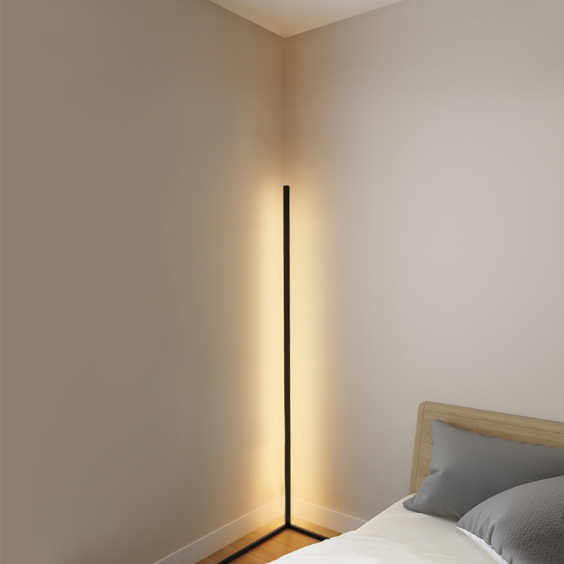 Find 1.1/1.4/1.6M LED Dimmable Corner Floor Lamp with Remote Multicolor Black Housing for Sale on Gipsybee.com with cryptocurrencies