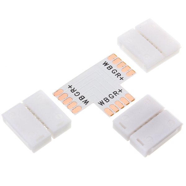 Find 5 Pin 12MM 3 Shape PCB Connector For RGBW LED Strip Light Connection for Sale on Gipsybee.com with cryptocurrencies