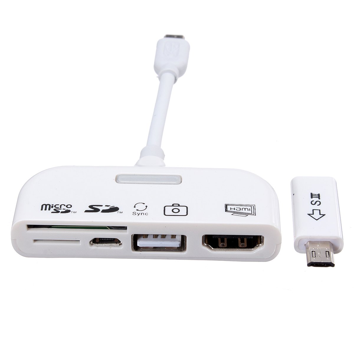 Find M.WAY 5 in 1 MHL to HDMI-Compatible Adapter Card Reader SD Micro-USB OTG Kit Connector for Samsung S6 S5 Note 2 Note 3 THT-020 for Sale on Gipsybee.com with cryptocurrencies