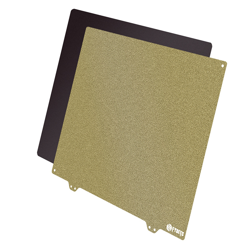 300x250mm Gold PEI Double Sided Powder Texture Steel Plate or Qidi X-Max 3D Printer 1