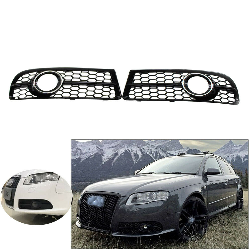 Find Fits for Audi A4 B7 S Line S4 05 08 Honeycomb Front Bumper Fog Lamp Grille 2005 2008 for Sale on Gipsybee.com with cryptocurrencies