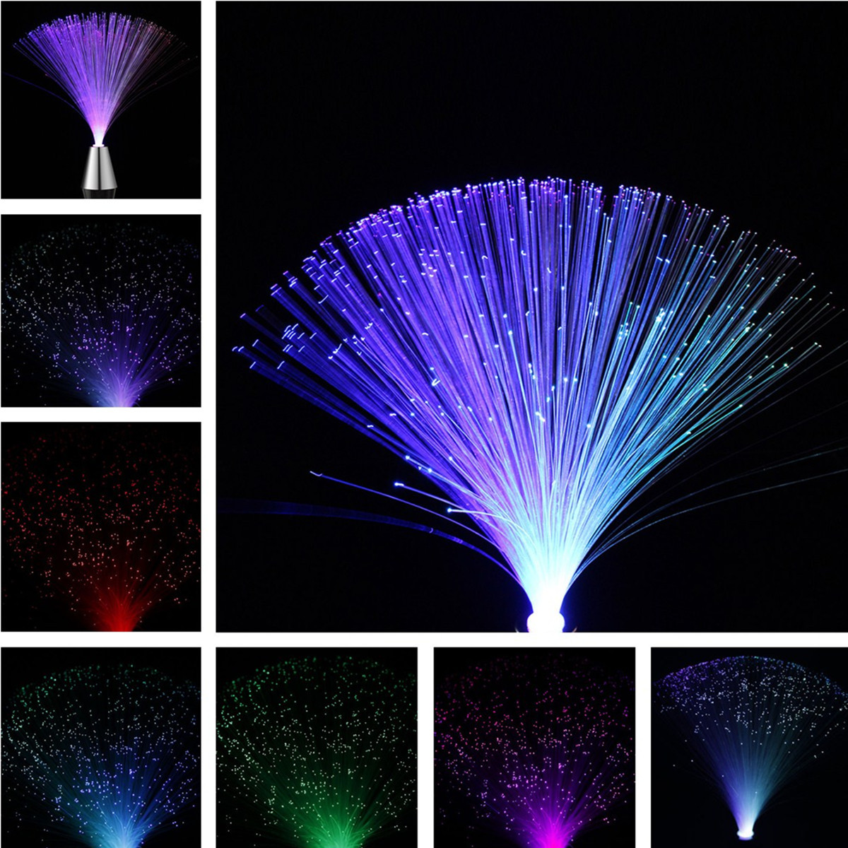Find Colorful Changing Flashing LED Fiber Optic Night Light Lamp Stand Party Decor for Sale on Gipsybee.com with cryptocurrencies