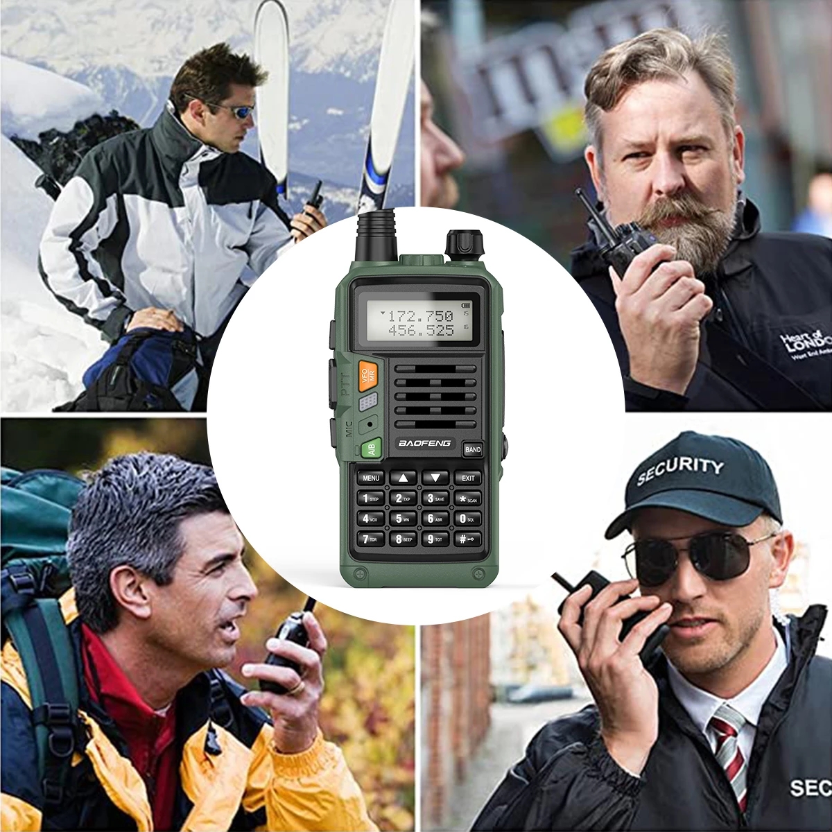 Find 2022 BAOFENG UV S9 Plus Walkie Talkie Green Yellow Tri Band 10W With USB Charger Powerful CB Radio Transceiver VHF UHF 136 174Mhz/220 260Mhz/400 520Mh for Sale on Gipsybee.com with cryptocurrencies