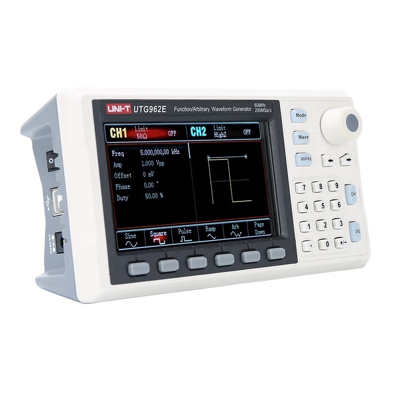 Find UNI T UTG932E UTG962E Function Arbitrary Waveform Generator Signal Source Dual Channel 200MS/s 14bits Frequency Meter 30Mhz 60Mhz for Sale on Gipsybee.com with cryptocurrencies