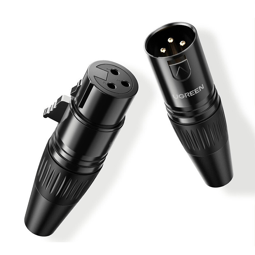 Find Ugreen 3 Pin XLR Female Male Adapter Connector XLR Mic Snake Plug Microphone Speaker Audio Connector AV162 for Sale on Gipsybee.com with cryptocurrencies