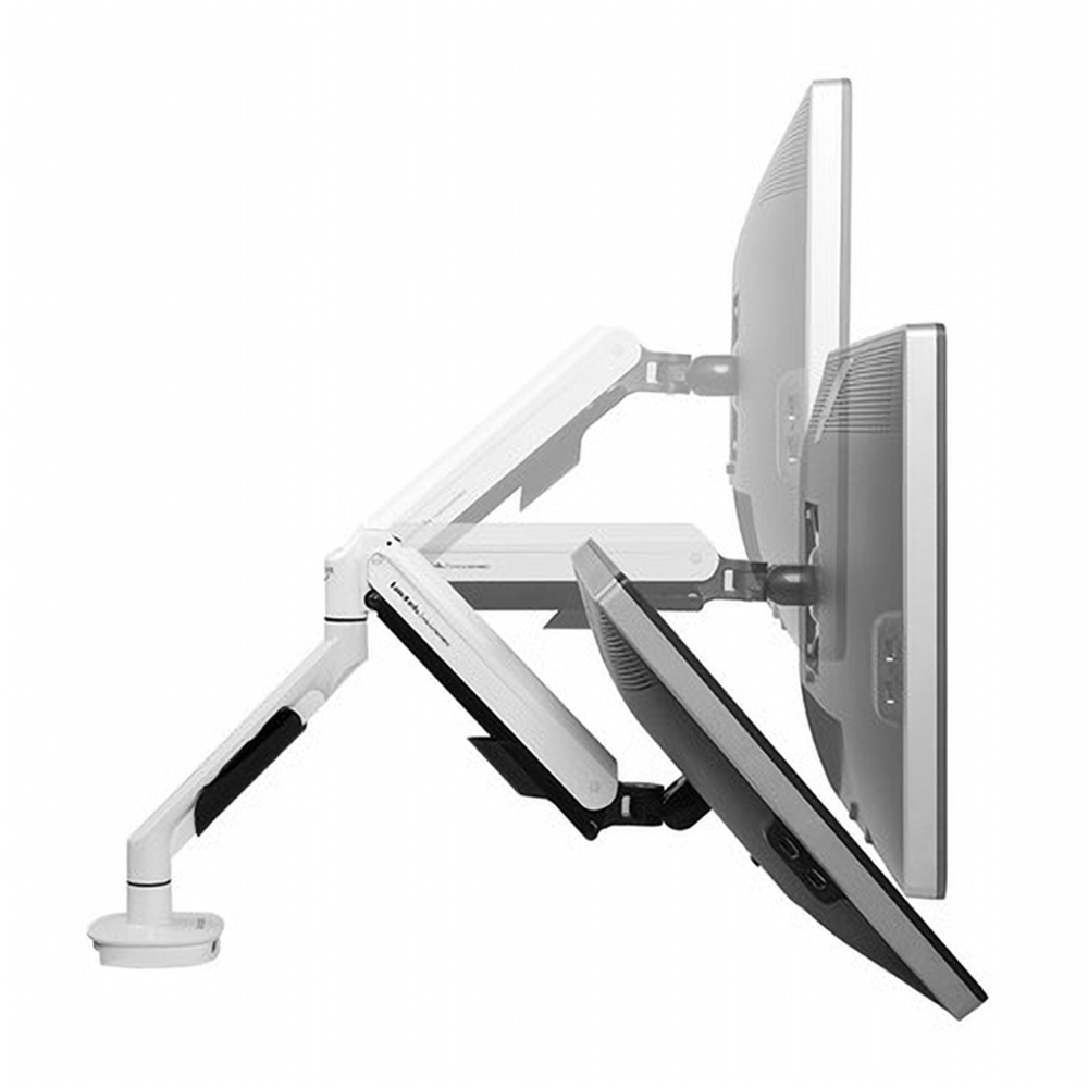 Find Loctek Q7 Monitor Stand White Desktop Gas Spring Monitor Holder Mount Arm Full Motion Display Stand With Two USB Ports for Sale on Gipsybee.com with cryptocurrencies