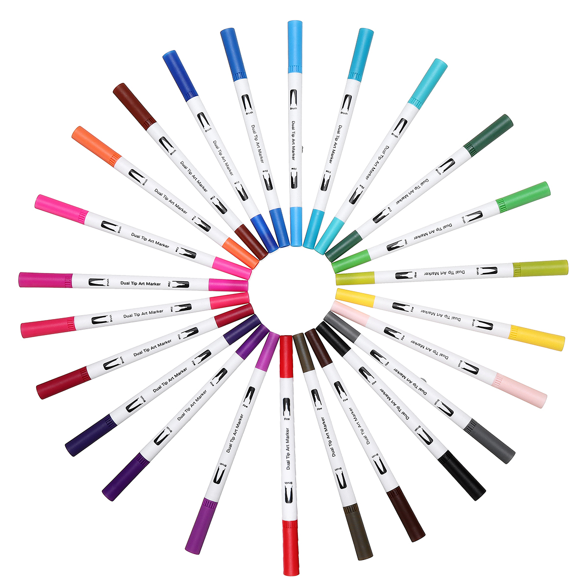 Find 12/24 Colors Watercolor Marker Set Wstercolor Painting Dual Tips Brushes For Drawing Design Art Marker Supplies for Sale on Gipsybee.com with cryptocurrencies