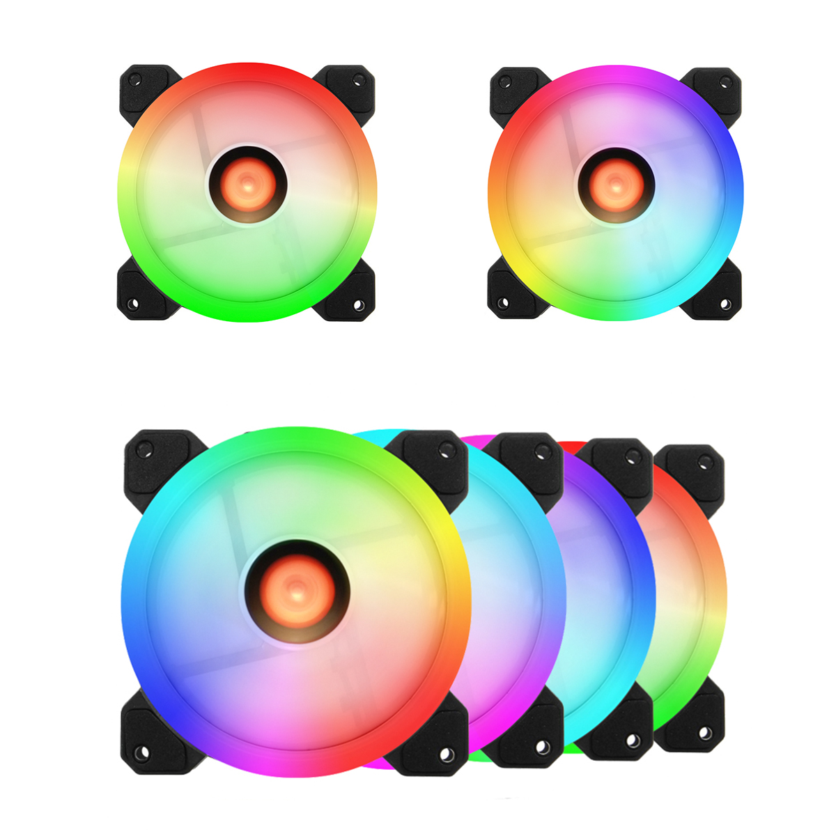 Find COOLMOON 120mm RGB Cooling Fan Small 6 Pin 4/5/6 Fans Silent CPU Heatsink Computer Case Cooler with Remote Controller for PC Computer F GM1 RGB for Sale on Gipsybee.com with cryptocurrencies