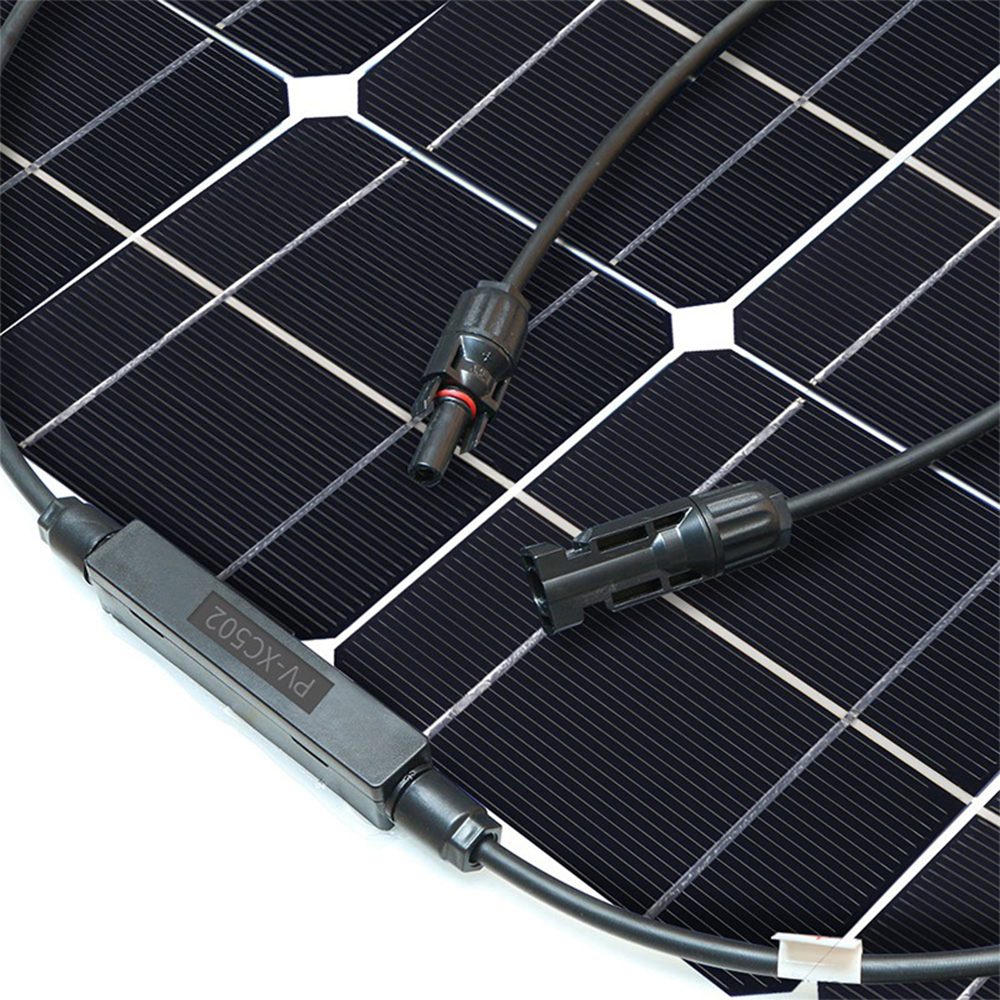 Find 100W 18V Semi Flexible ETFE Monocrystalline Solar Panel Connector for Camping Car RV Yacht Ship Boat Outdoor Power Accessory for Sale on Gipsybee.com with cryptocurrencies